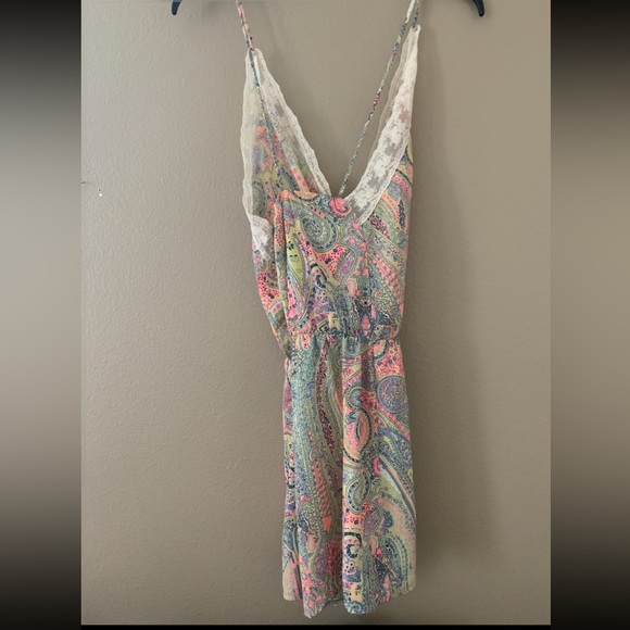 Poema Romper Paisley Print Bright Colors SIZE L - Picture 12 of 12